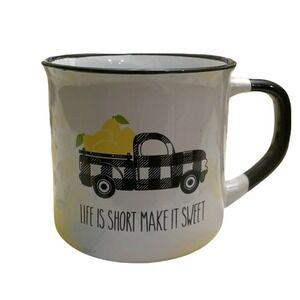 - “Life is short Make it Sweet “ farm truck lemons mug
